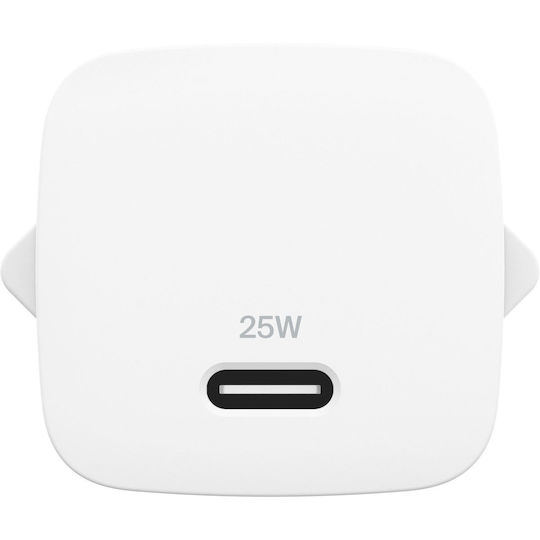 Belkin Φορτιστής Χωρίς Καλώδιο με Θύρα USB-C 25W Power Delivery Λευκός (BoostCharge)