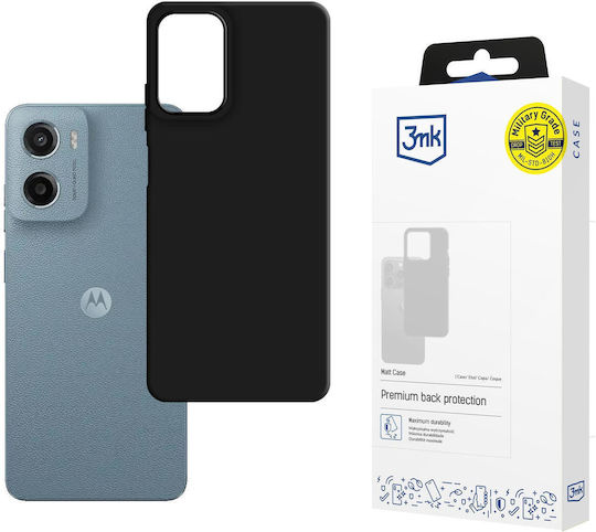 3MK Matt Задна корица Силикон Черен (Motorola Moto G05 - 3mk)