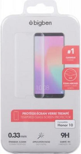 Protector de Ecran Tempered Glass Bigben Connected Honor 10 Transparent Rezistent la Zgârieturi