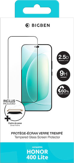 Bigben Connected Screen Protector Honor 400 Lite In Tempered Glass 2.5d Applicator Transparent