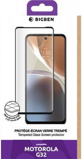 Protector de Ecran Tempered Glass Bigben Connected pentru Motorola Moto G32 2.5D Transparent