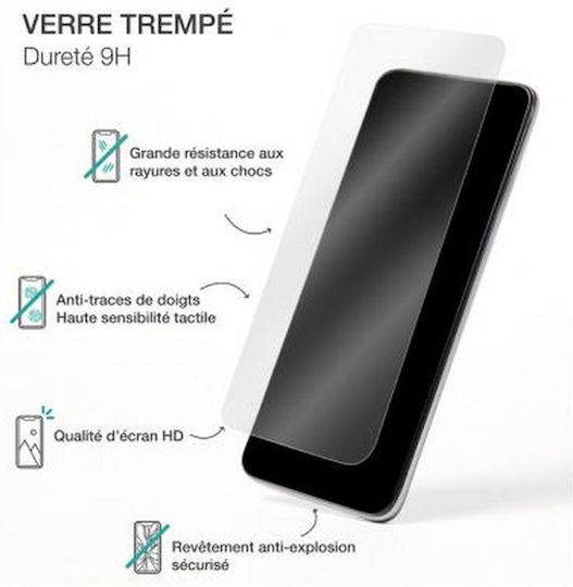 Bigben Connected Screen Protector for iPhone XR 11 Oleophobic Smartframe Transparent
