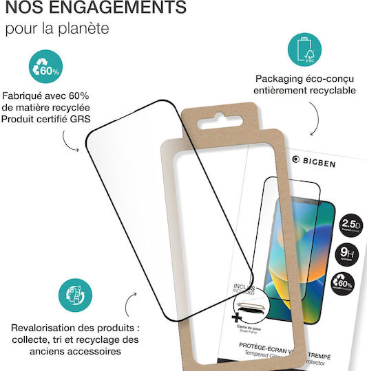 Bigben Connected Tempered Glass Film 9h Galaxy A55 Transparent