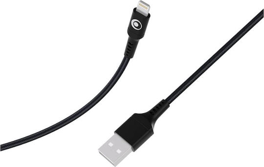 Bigben Connected Cablu De Încărcare Rapidă Usb-A/Lightning 2.4A Fastcharge 12W 1.2M Negru
