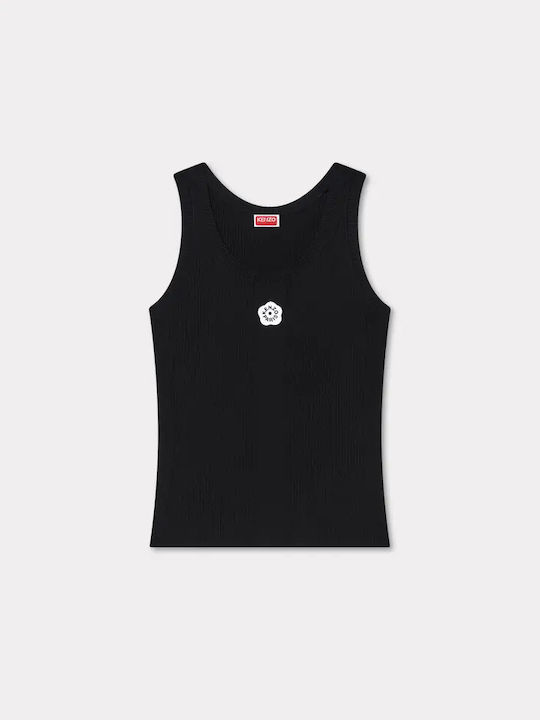 Boke Flower 2.0 Damen Sport Top Ärmellos Schwarz