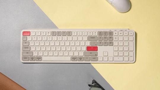 B6 Pro B6P-K13 Wireless Bluetooth Keyboard Only English US Retro Red