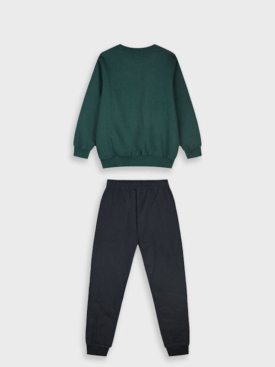 Kids Sweatpants Set Green 2pcs