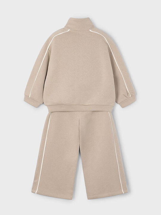 Kids Sweatpants Set Beige 2pcs