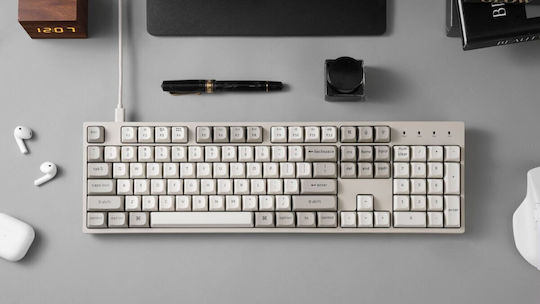 Keychron C2 Pro C2PX-M3 Gaming Mechanical Keyboard with Keychron Brown switches and RGB lighting (English US) Retro