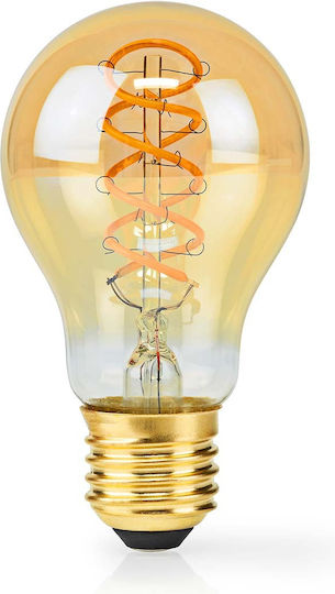 Nedis Filament LED Bulb E27 A60 3.8W 250lm 2100K Dimmable Vintage Gold