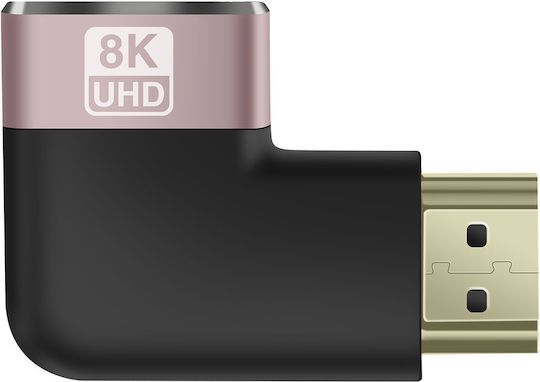 Linq 8k Uhd HDMI Weiblich Zu HDMI Männlich Rechtswinkel Video Konverter Schwarz