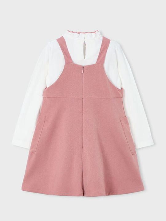 Kinderkleid Langärmelig Set mit Bluse Pink