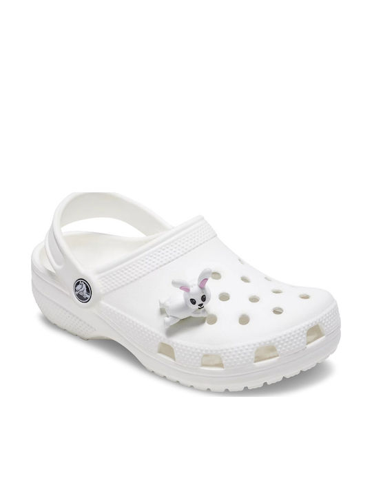 Crocs Джибитс Декорация За Обувки Бяла