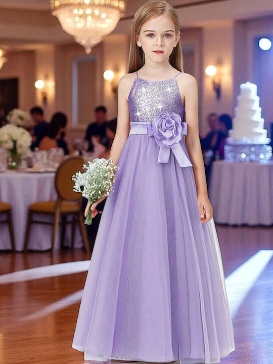 Children's Dress Sleeveless Lilac