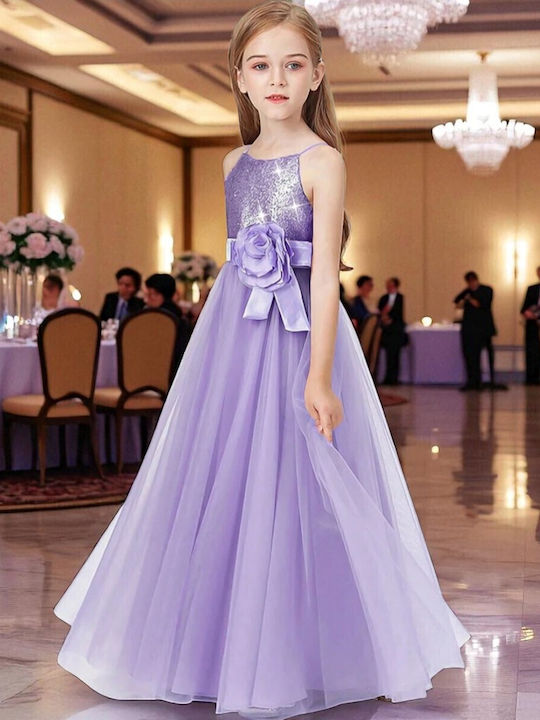 Children's Dress Sleeveless Lilac