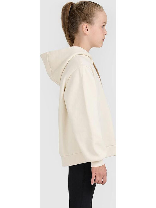 Kids Sweatshirt with Hood Ecru