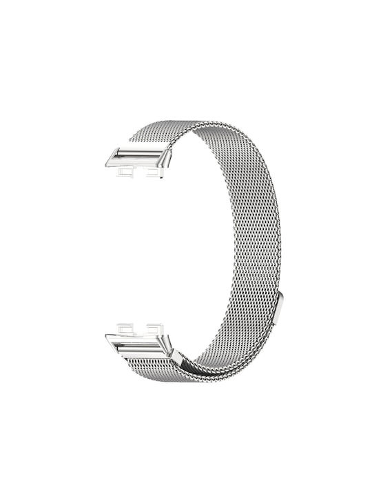 Curea Oțel inoxidabil Argintiu (Huawei Band 8)