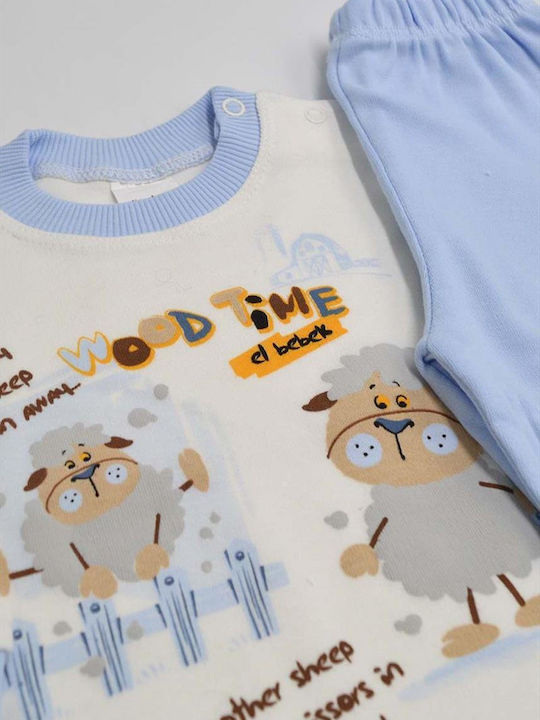 Extan Bebe Kids' Pajamas Sky Blue