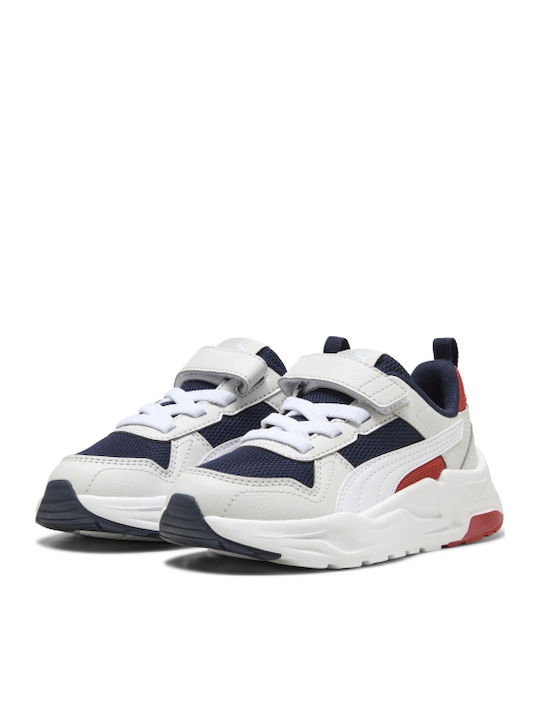 Trinity 2 Lt Kids Sports Shoes Running with Hoop & Loop Closure White