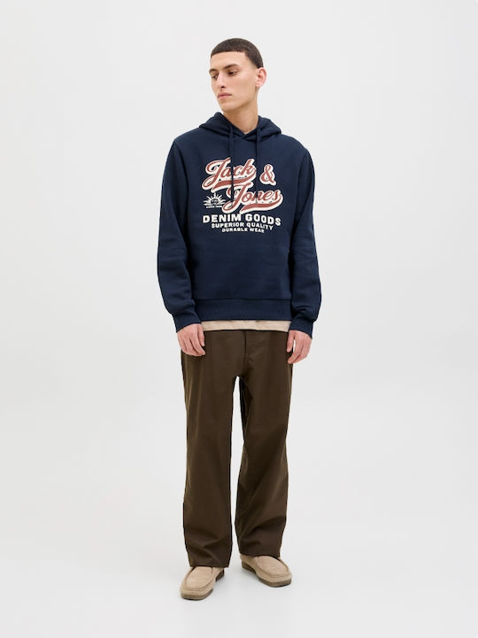 Sweatshirt mit Kapuze Marineblau