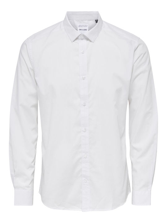 Μακρυμάνικo Πουκάμισο Bright White, Λευκο