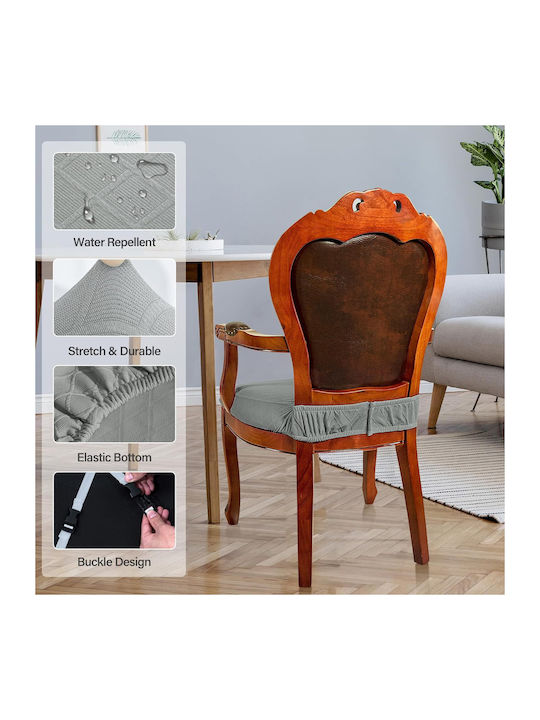 Impermeabil Husă Elastică Scaun Gray 2buc