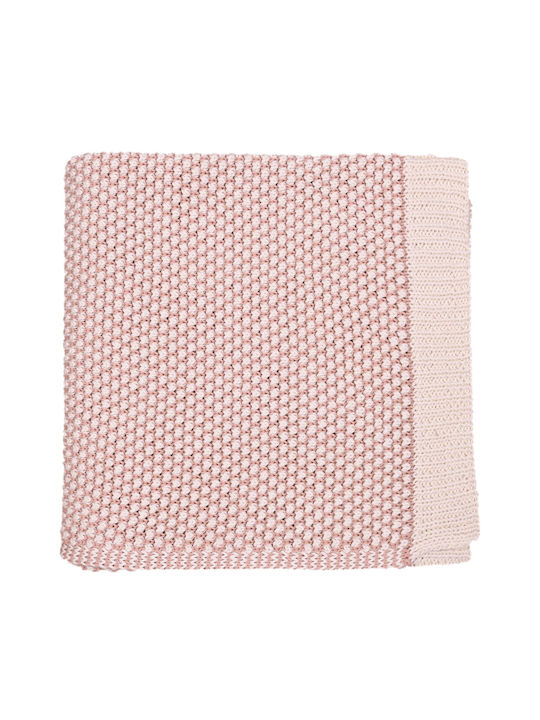Liolios Home Blanket Nursery Swaddling Blankets Cotton Pink 80x100cm