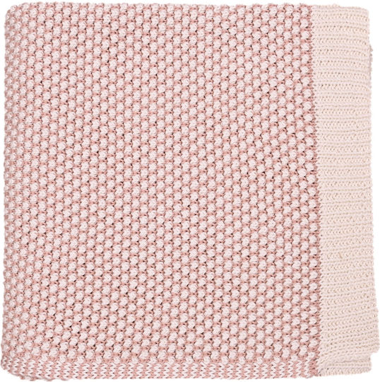 Liolios Home Blanket Nursery Swaddling Blankets Cotton Pink 80x100cm