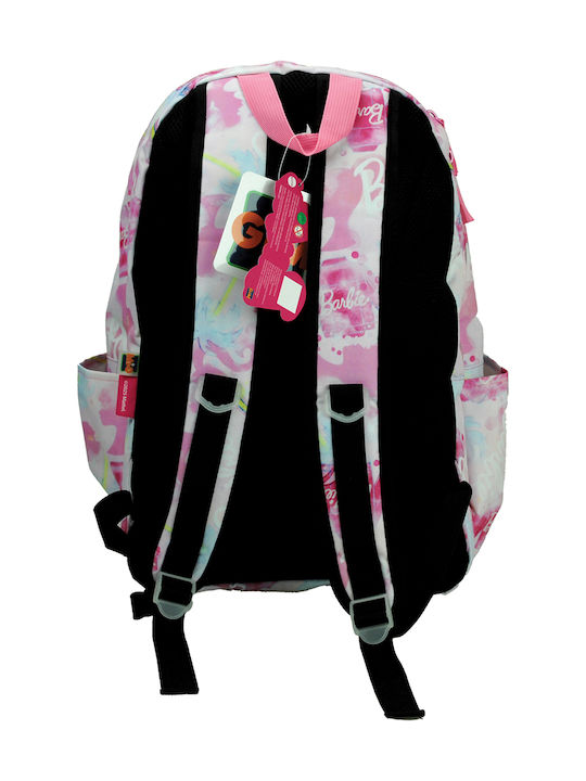 Gim Barbie Paints School Backpack Elementary with Water Bottle Holder Pink 25 Litre 32 x 20 x 42 cm