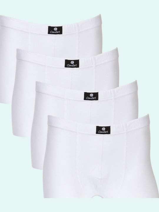 Мъжки боксерки White 4Опаковка