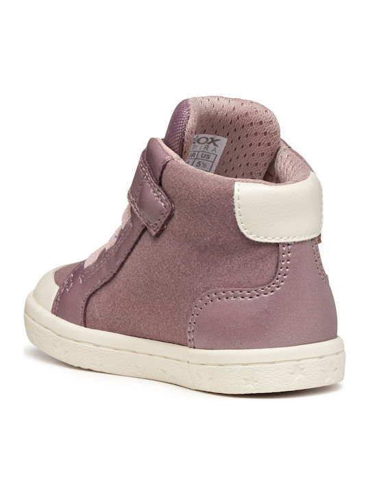 B Gisli Anatomical Kids Boots with Velcro Pink