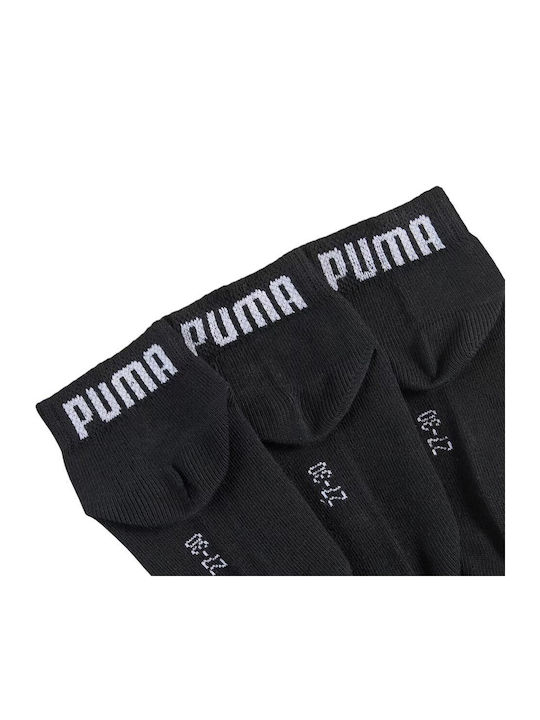 PUMA Kids' Socks Quarter Black 3 Pairs