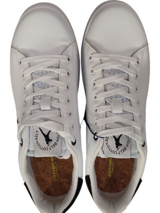 Ανδρικά Ανατομικά Sneakers Λευκό Με Πράσινο