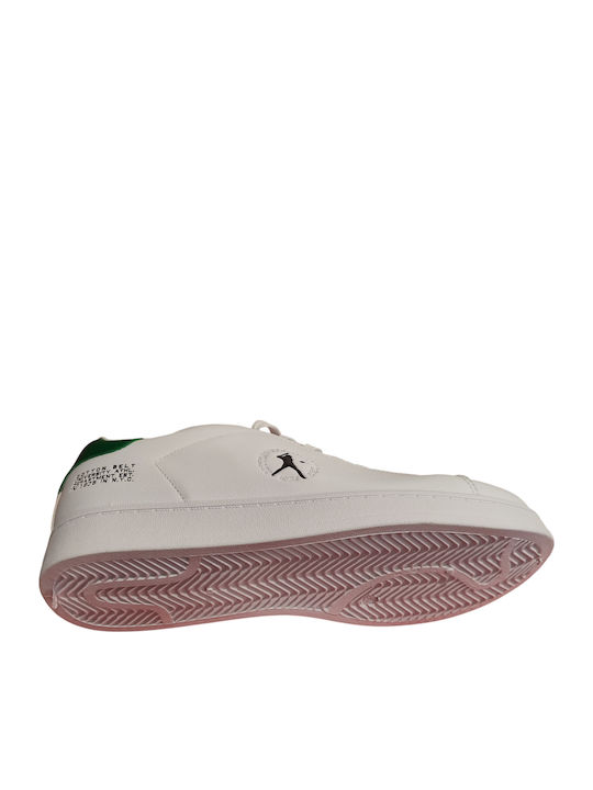 Ανδρικά Ανατομικά Sneakers Λευκό Με Πράσινο