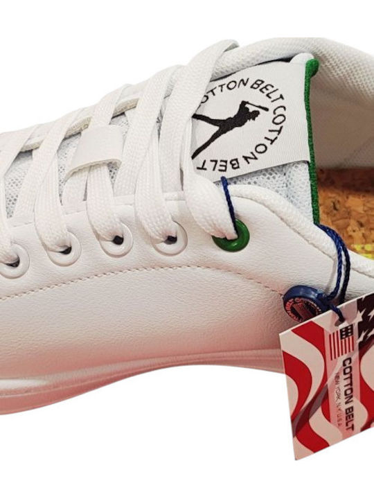 Ανδρικά Ανατομικά Sneakers Λευκό Με Πράσινο