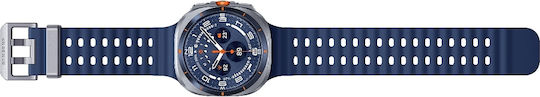 Samsung Galaxy Watch Ultra (2025) Titanium 47mm Waterproof with eSIM and Heart Rate Monitor (Blue)