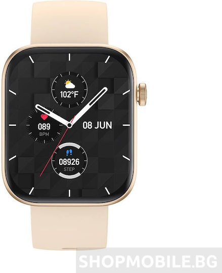 Colmi P71 45mm Smartwatch mit Pulsmesser (Gold)