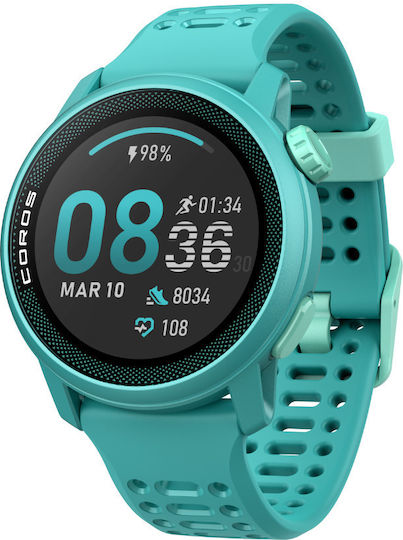 Coros Pace 3 Smartwatch με Παλμογράφο (Τιρκουάζ)