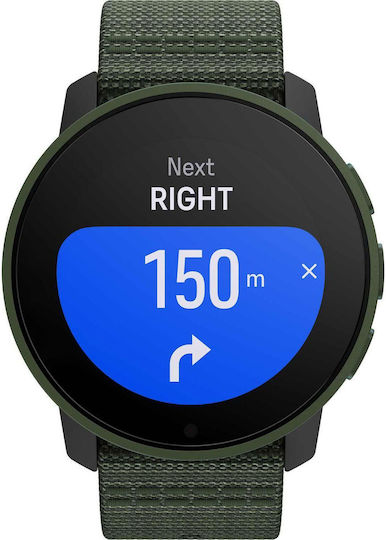 Suunto 9 Peak Pro Titanium 43mm Αδιάβροχο Smartwatch με Παλμογράφο (Forest Green)