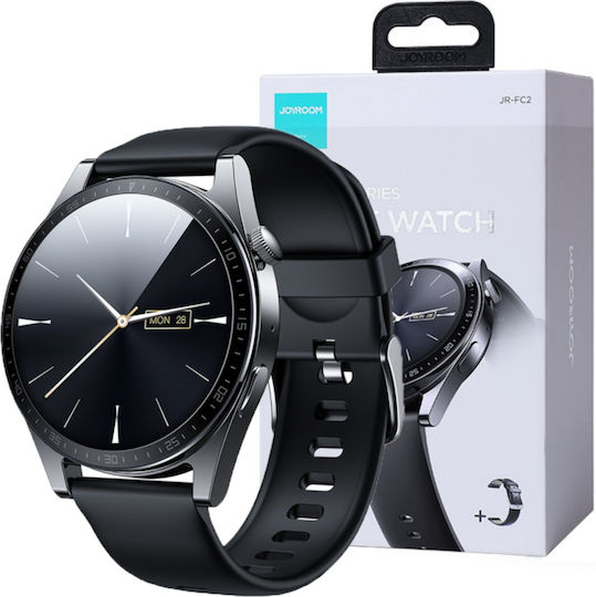 Joyroom Classic Series JR-FC2 47mm Waterproof Smartwatch with Heart Rate Monitor (Black)