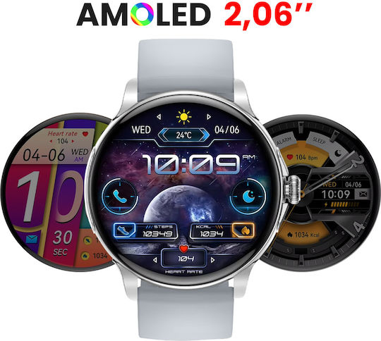 XO J11 Smartwatch Silver Large