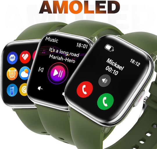 MyPhone Pastel 36mm Smartwatch (Πράσινο)