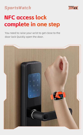XO M8 Pro Smartwatch with Heart Rate Monitor (Silver)