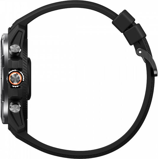 Mibro GS Explorer Stainless Steel 47mm Waterproof Smartwatch with Heart Rate Monitor (Black)