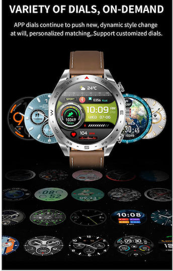 Microwear K95 Smartwatch with Heart Rate Monitor (Black Steel)