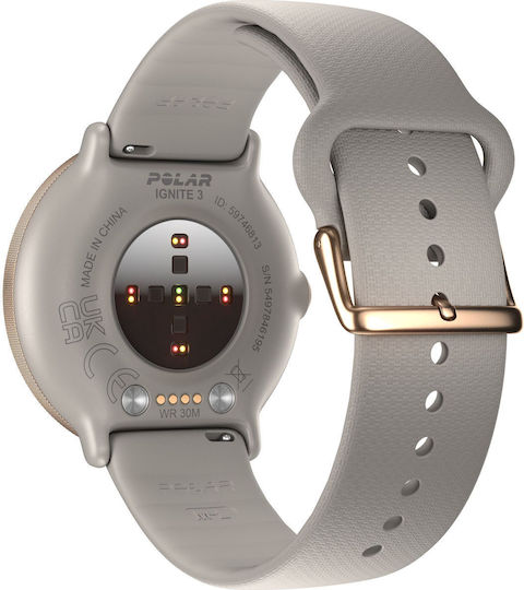 Polar Ignite 3 43мм Смартчасовник с Пулсомер (Greige Sand)