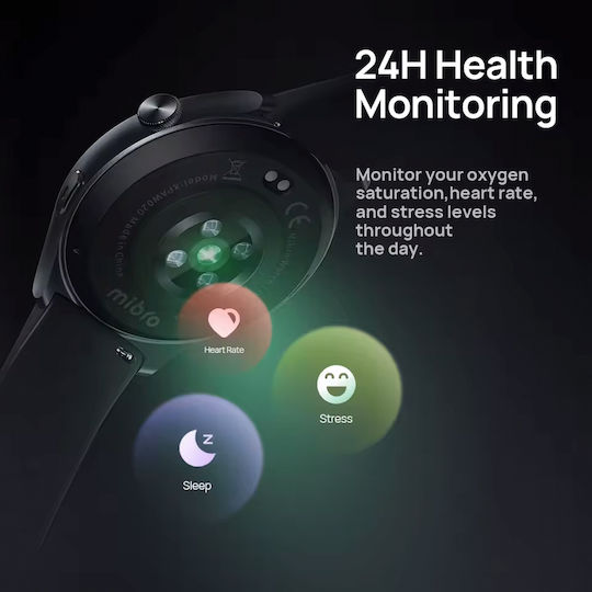 Mibro Lite 3 45mm Smartwatch with Heart Rate Monitor (Gray)
