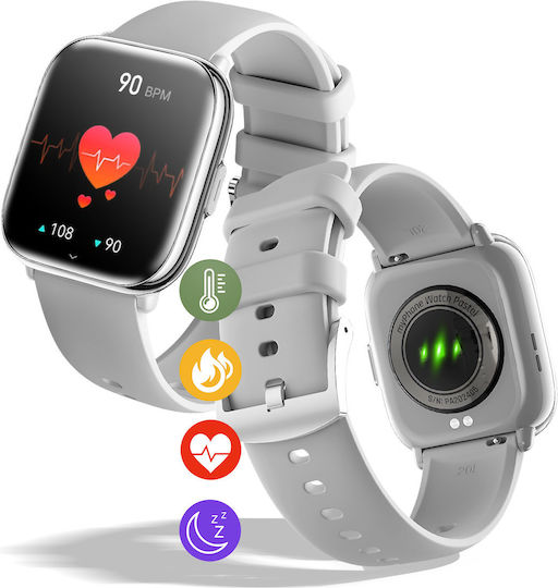 MyPhone Pastel 36mm Smartwatch (Ασημί)