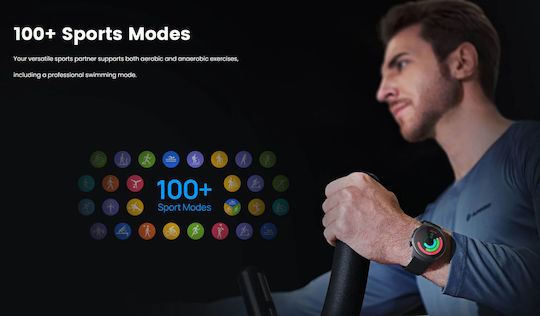 Mibro Lite 3 45mm Smartwatch with Heart Rate Monitor (Gray)