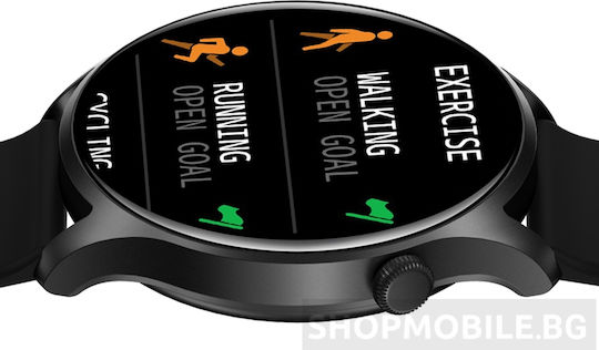 Colmi Sky 8 49mm Smartwatch με Παλμογράφο (Μαύρο)
